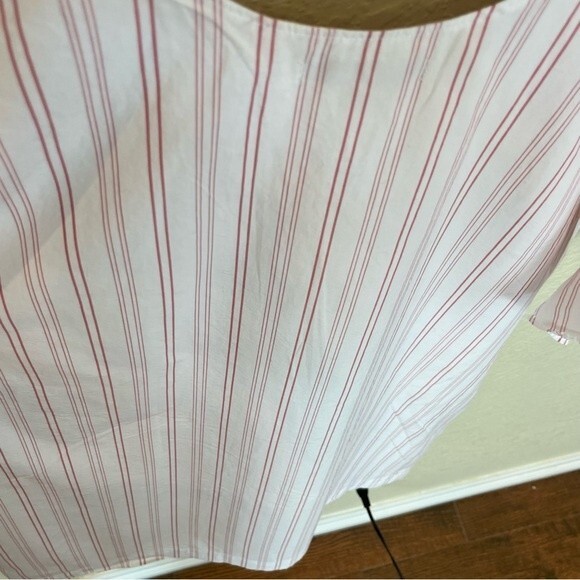 Madewell Rose Stripe Cold Shoulder Dress sz Medium - Picture 9 of 11
